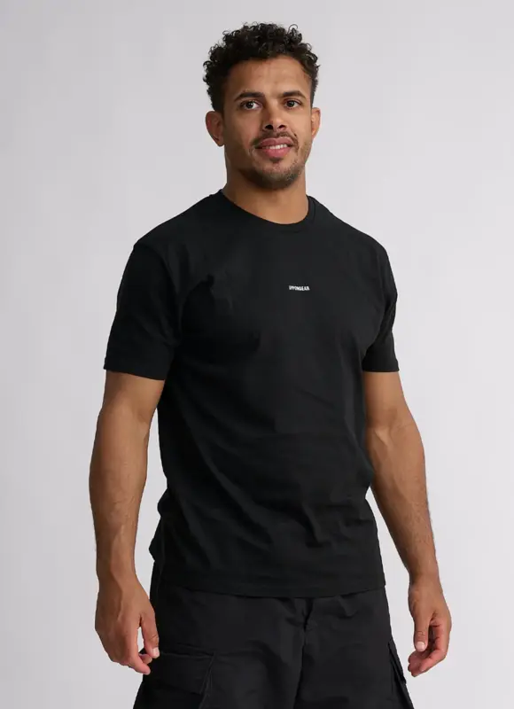 Camiseta negra 100% algodón orgánico hombre