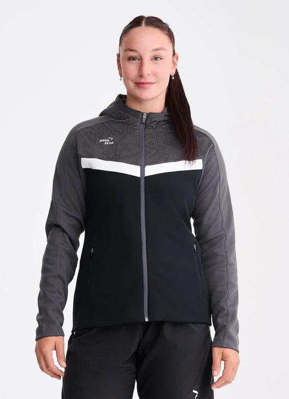 Chaqueta mujer con Capucha IPPONGEAR Iconic - Color Negro