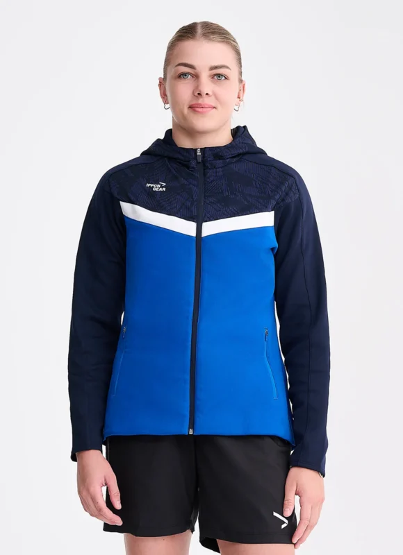 Chaqueta mujer con Capucha IPPONGEAR Iconic - Azul marino