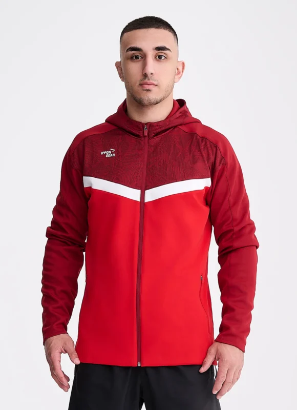 Chaqueta con Capucha IPPONGEAR Iconic - Color Rojo
