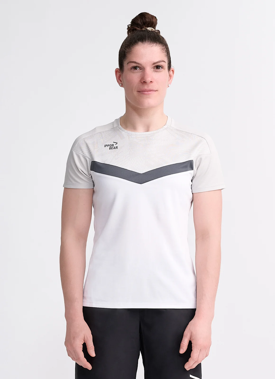 IPPONGEAR_Iconic Teamwear Tee Women_white-soft grey-anthra light_front