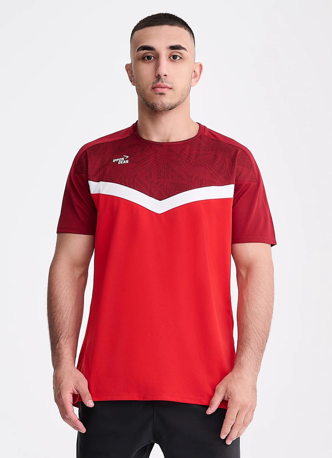 IPPONGEAR_Iconic Teamwear Tee_red-burgundy_front