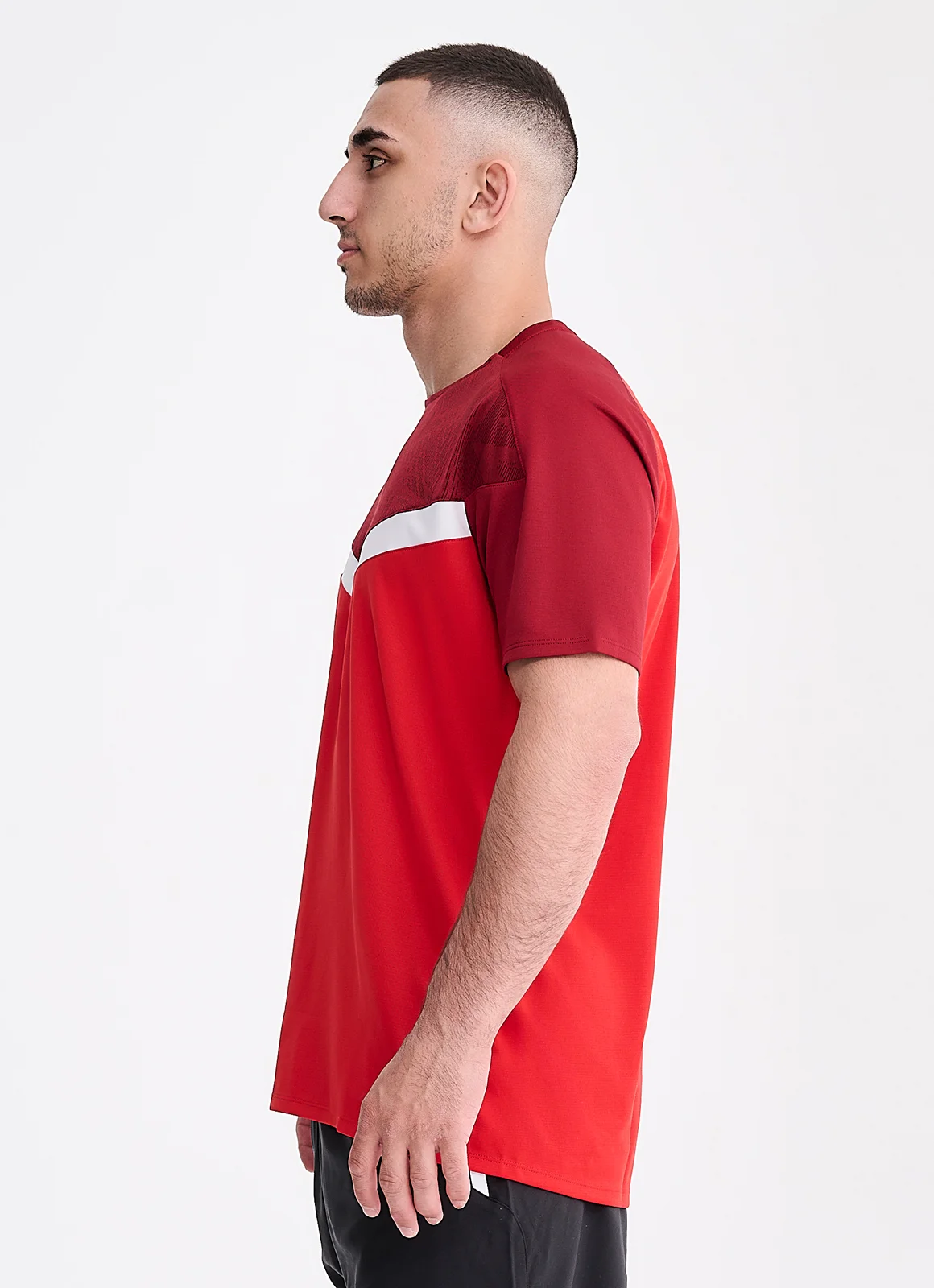 IPPONGEAR_Iconic Teamwear Tee_red-burgundy_side
