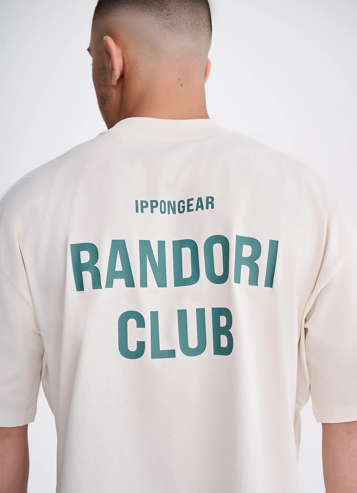 IPPONGEAR_Lifestyle Kollektion_Oversize T-Shirt Randori Club Unisex_cream_detail back