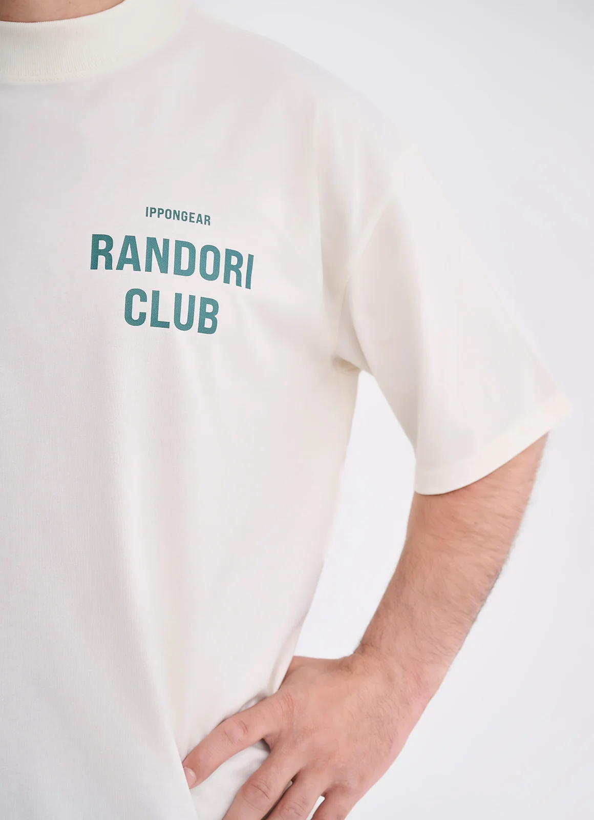 IPPONGEAR_Lifestyle Kollektion_Oversize T-Shirt Randori Club Unisex_cream_detail front