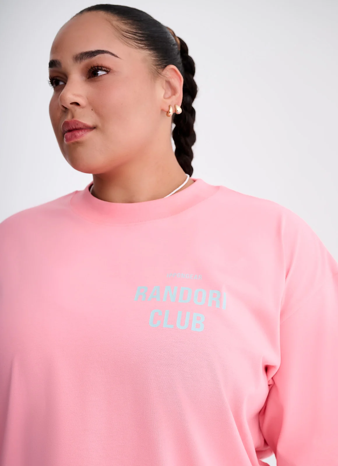 IPPONGEAR_Lifestyle Kollektion_Oversize T-Shirt Randori Club Unisex_pink joy_detail front