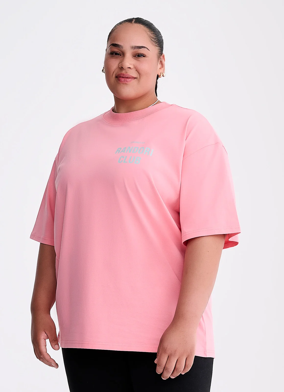 IPPONGEAR_Lifestyle Kollektion_Oversize T-Shirt Randori Club Unisex_pink joy_half side