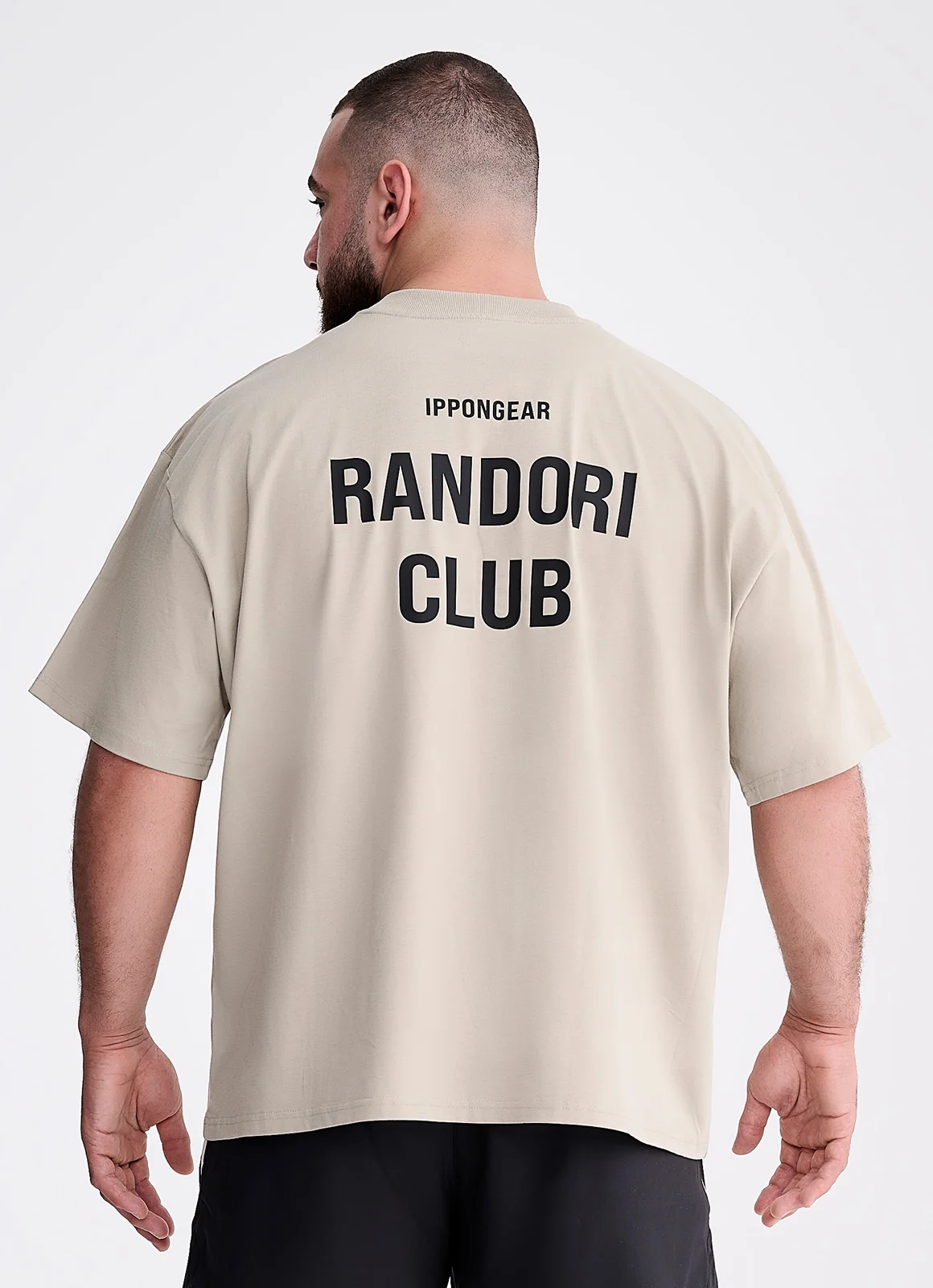 IPPONGEAR_Lifestyle Kollektion_Oversize T-Shirt Randori Club Unisex_stone_back