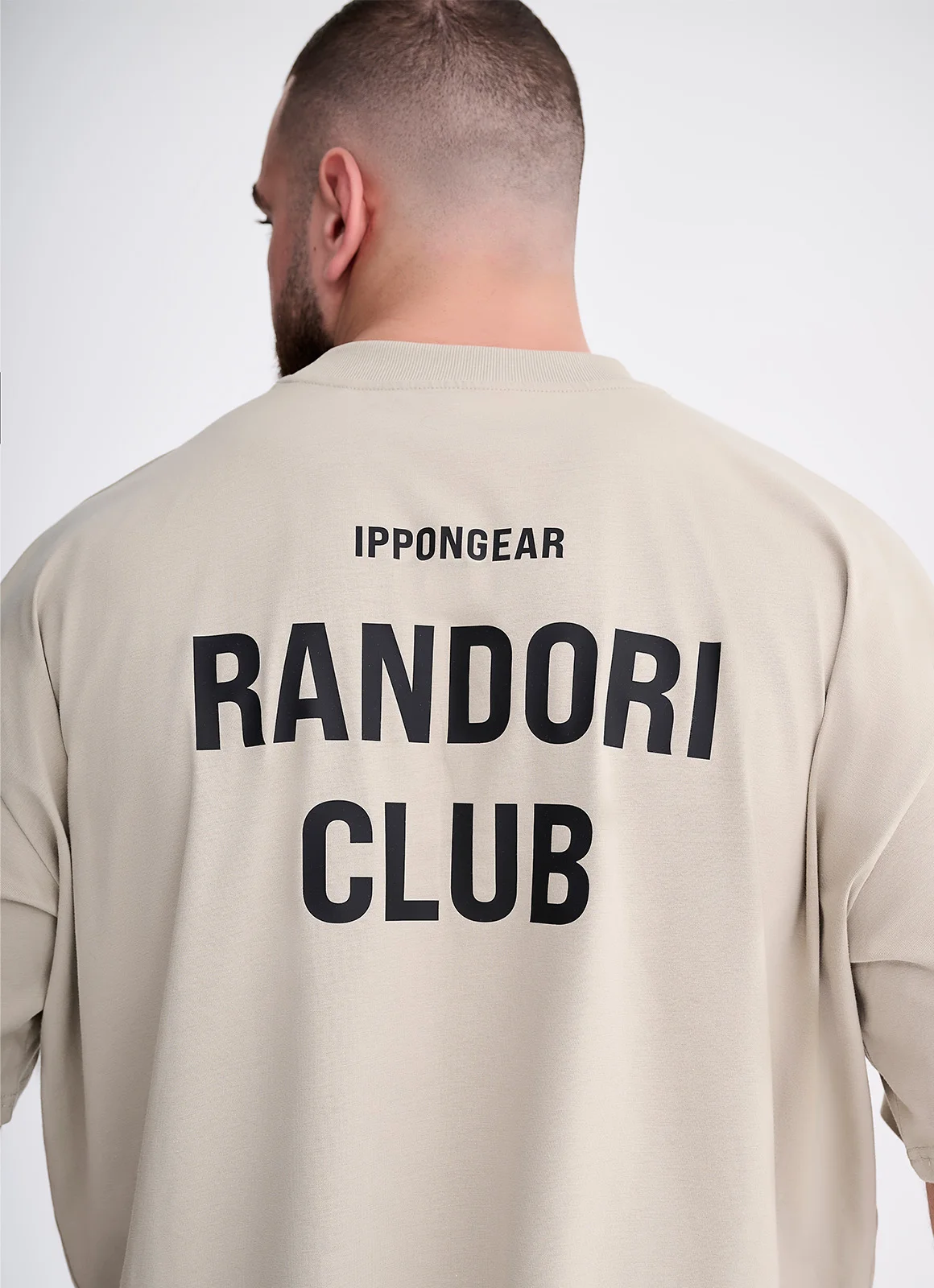 IPPONGEAR_Lifestyle Kollektion_Oversize T-Shirt Randori Club Unisex_stone_detail back