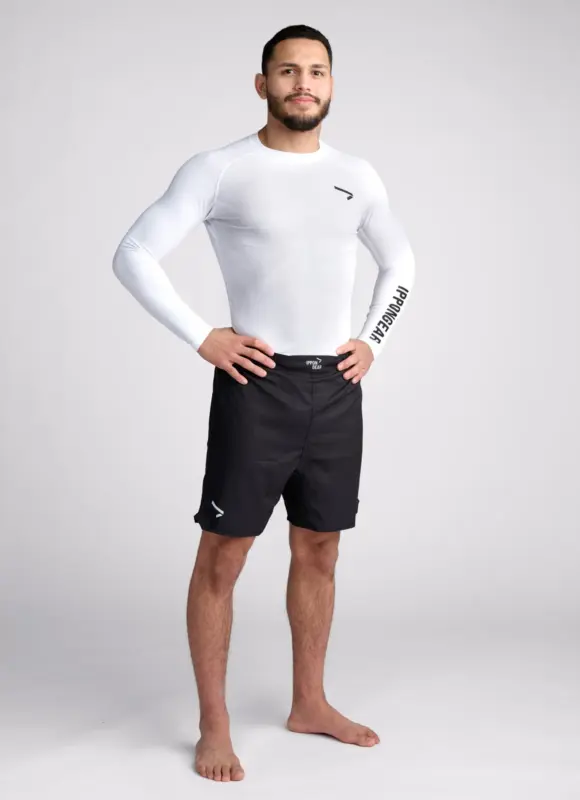 Rashguard blanco manga larga hombre