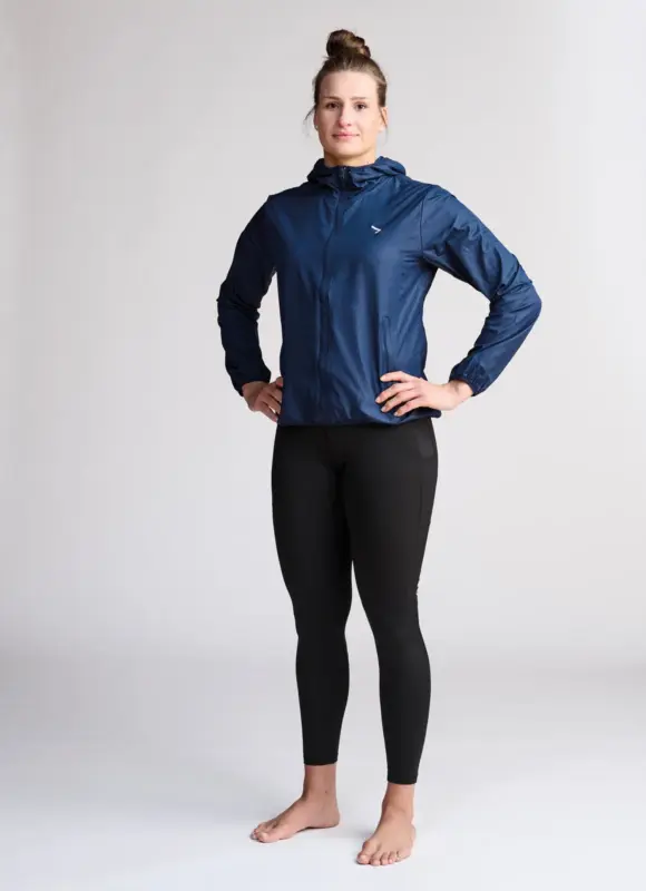 Cortavientos azul marino mujer