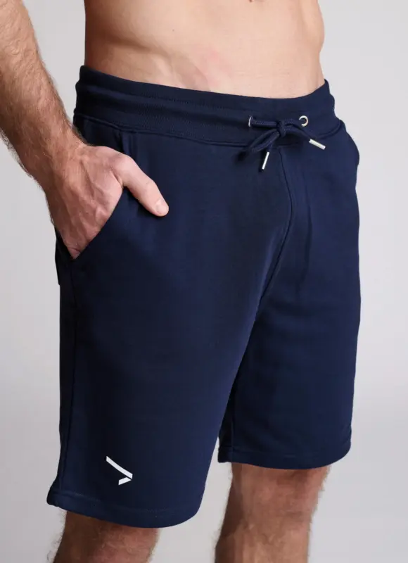 Pantalón corto chándal azul marino hombre