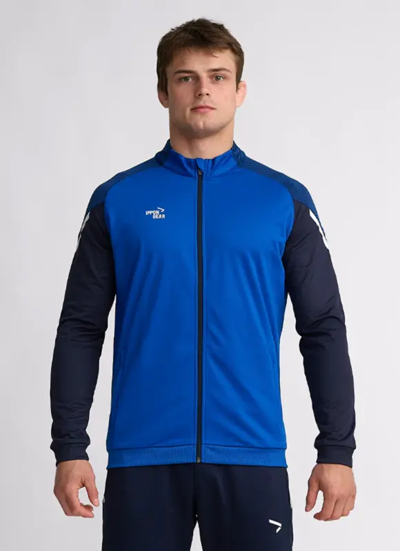 Chaqueta chándal azul hombre