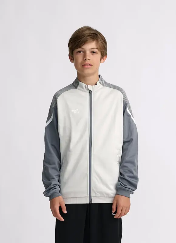 Chaqueta chándal gris niño