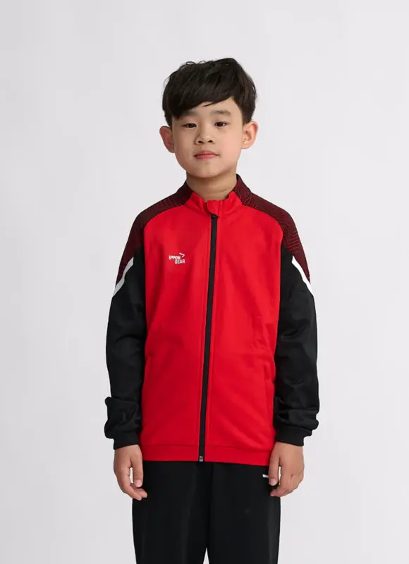 Chaqueta chándal roja niño