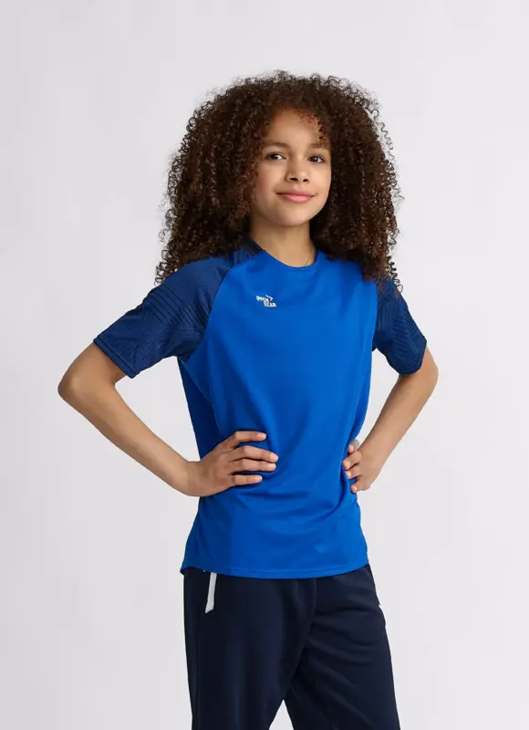 Camiseta deporte azul eléctrico niña
