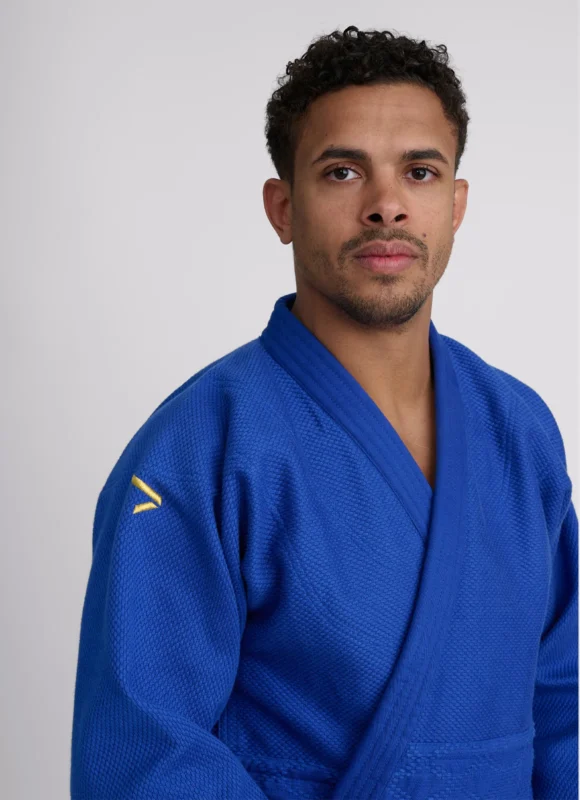 chaqueta judo azul para olimpiadas